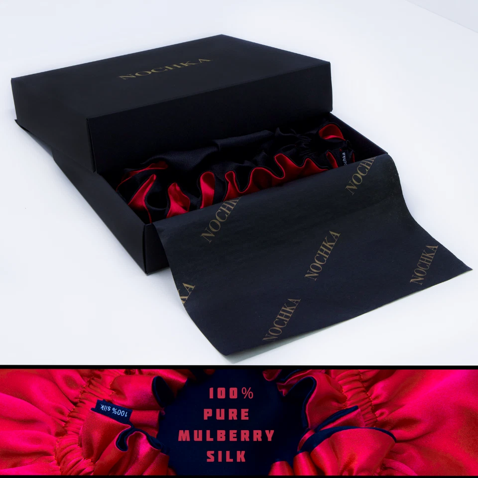 100% Pure Mulberry Silk Reversible Bonnet - Luxurious Hair Protection - Image 4 of 4