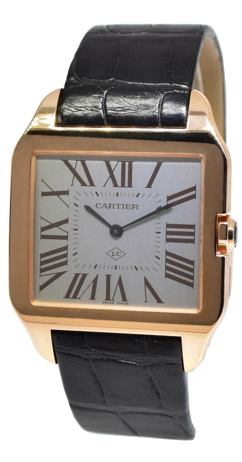 Cartier Santos Silver Men's Watch 