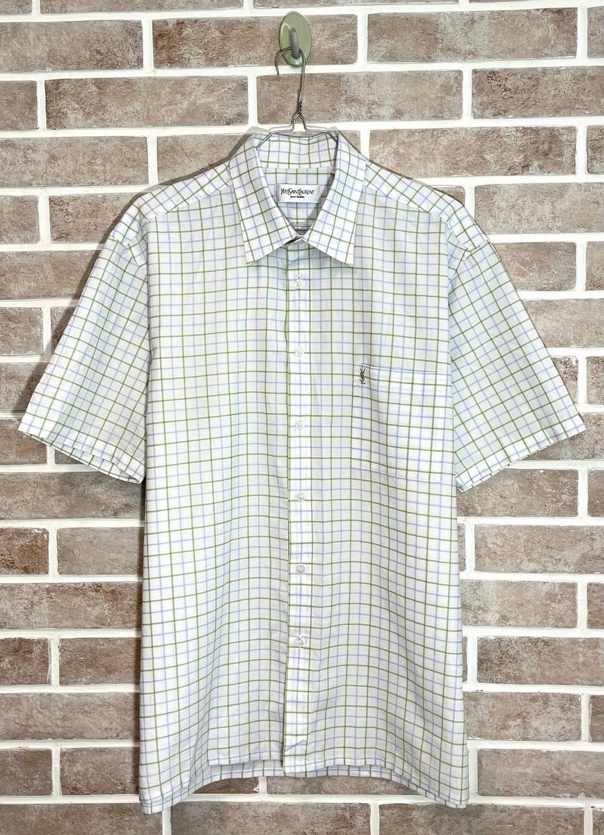 Logo Ysl Short YSL Yves Saint Laurent Shirt Short Sleeve Logo