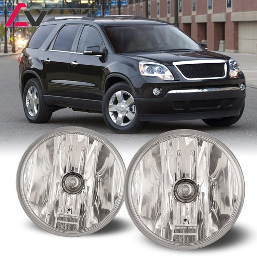 For GMC Acadia 0712 Clear Lens Pair Bumper Fog Lights Front Lamps