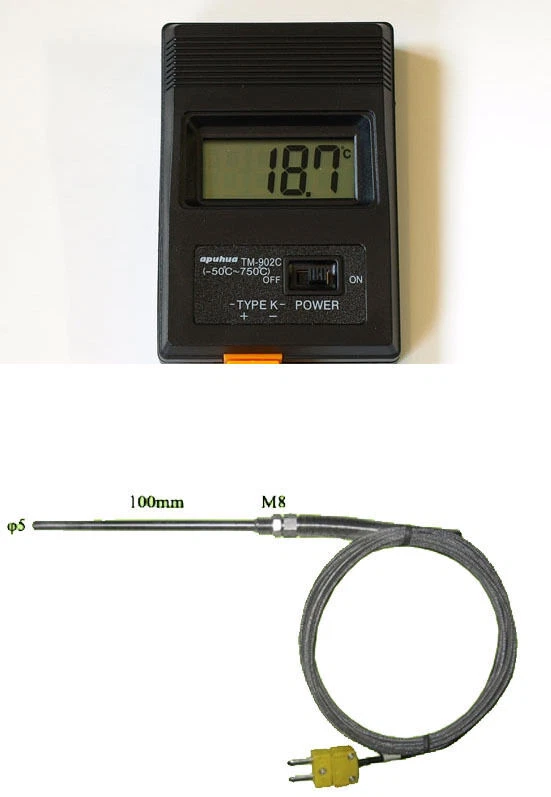 SIRUI Abgasthermometer digital Thermometer 1000 °C Rauchgasthermometer Rauchgas 1300C