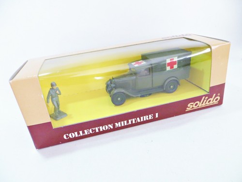 SOLIDO 6020 'CITROEN 4 ARMY/MILITARY AMBULANCE WITH FIGURE' 1:43? MIB/BOXED. - Picture 2 of 5