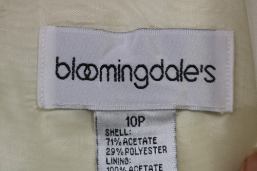 Bloomingdales Ivory A-Line Sleeveless Dress-Size 10/Petite-Lined - Picture 7 of 13