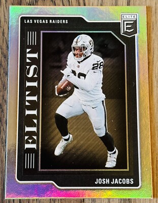 2023 Donruss Elite Josh Jacobs Elitist Los Vegas Raiders #EL-7