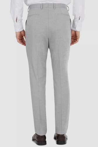 $135 DKNY Men's Gray Modern-Fit Stretch Flat Front Suit Dress Pants 36W X 30L - Picture 2 of 2