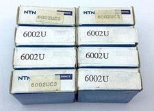 NTN 6002U SHIELDED BEARING 15MM ID 32MM OD 9MM WIDE SET OF 8 NEW IN BOX