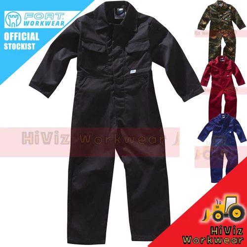 Kids Boilersuit Childrens Work Coverall Boys Girls Overalls School All In One