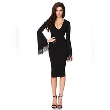 Nookie iris long sleeve midi dress