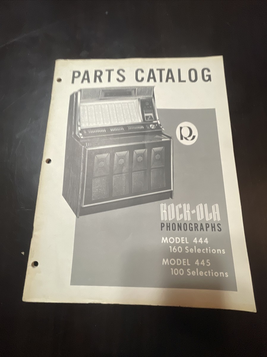 Rock-Ola Jukebox Parts Catalog model 444, model 445 Original | eBay