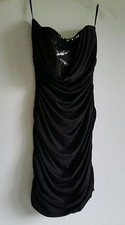Forever 21 Little Black Dress Sequins on Bodice Strapless Mini Dress Medium Cute
