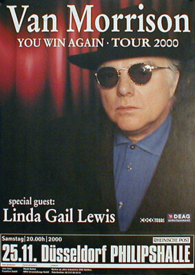 VAN MORRISON Konzertplakat von 2000 gerollt