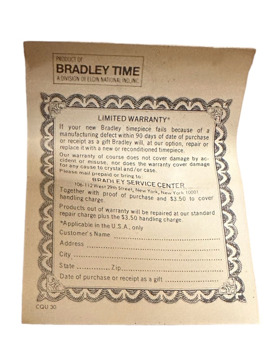 Barbie Mattel Bradley Watch 1973 Vintage 3083 with Original Barbie Mattel Bradley Watch 1973 Vintage 3083 with Original