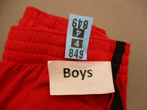 NIKE DRI-FIT Size S Boys Multicolor Stretch Waist Pocket Running Shorts 849 - Picture 5 of 5