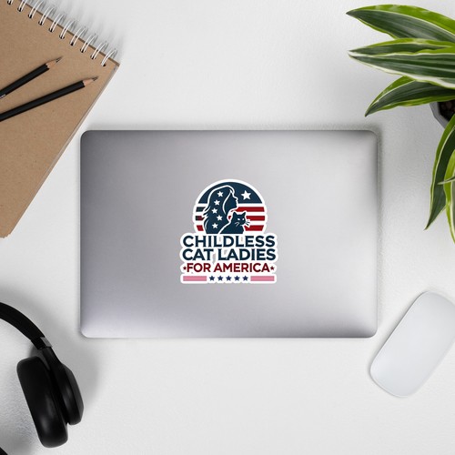 Election 2024 Childless Cat Ladies for America Vinyl Sticker - Funny Political - Picture 10 of 10