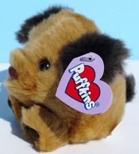 Puffkins Fetch the Dog 4.5" Beanbag Plush by Swibco DOB: 4-7-97 - Tan Color- NEW