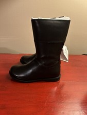 Geox Mid Calf Boots Black Recycled Material Little Kid Size US 9.5 Toddler