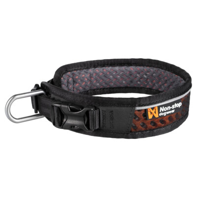 Non-stop dogwear Hundehalsband Rock Adjustable Collar schwarz für Hunde
