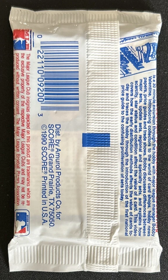 1990 Score Baseball Card Pack Joe Orsulak Orioles (Top) Roy Smith Twins (Back) - Image 2 of 2