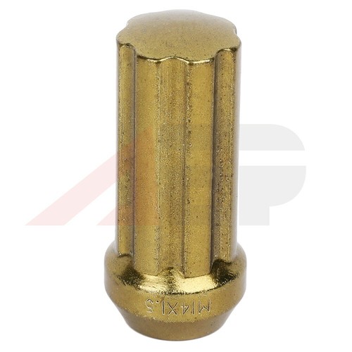 32 Pcs Of M14x1.5 Gold Lug Nuts + 1 Key Fits Chevrolet Silverado 2500 3500 HD - Picture 7 of 9