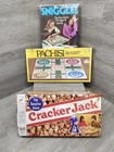 New Sealed Vtg Milton Bradley Cracker Jack , Pachisi, & Sniggle Board Games!!!
