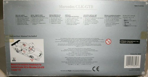 MODELO MERCEDES BENZ CLK GTR 1998 #12 Original-Teile Mobil 1, 1/18 - Imagen 10 de 10