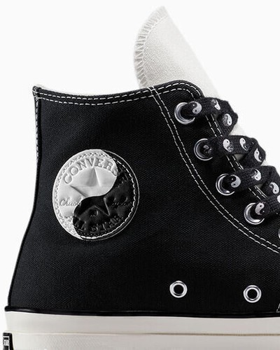 Converse Chuck 70 All Star Yin-Yang Scarpe Alte Nere/Egret - Foto 5 di 9