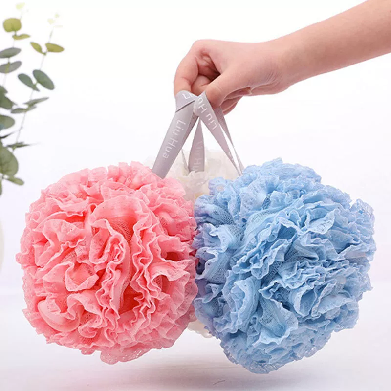 Exfoliating Large Body Scrubber Sponge Flower Brush Puff Bath