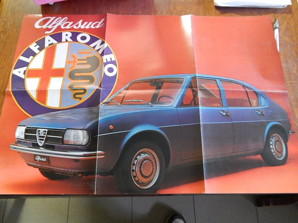 ALFA ROMEO ALFASUD 1 S. DEPLIANT POSTER NUOVO ORIGINALE PROMO PROSPEKT q37 - Immagine 2 di 3