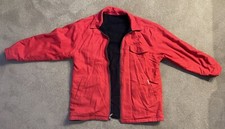 VTG Marlboro Classics Reversible Wool Jacket Black  Red Men's XL
