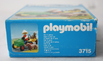 Playmobil 3715 Vintage - Set Ferme Avec Tracteur - Neuf Jamais Ouvert - Boîte D'origine