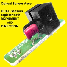 (2) Bi-Directional OPTICAL MOTION SENSOR Assemblies (sense direction of motion)