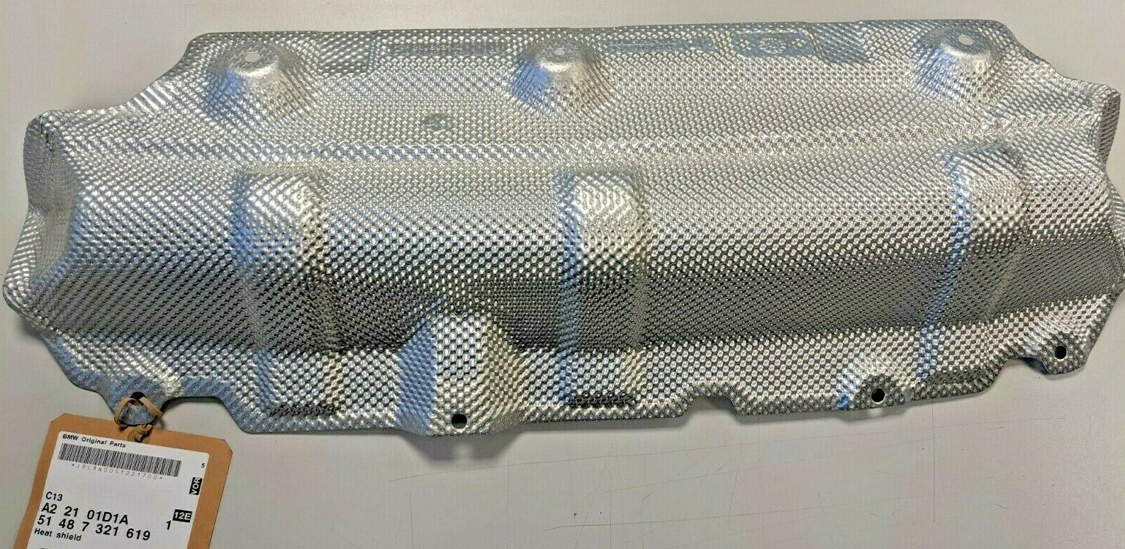 BMW 3 F30 Rear Muffler Heat Shield 51487321619 Genuine for sale 