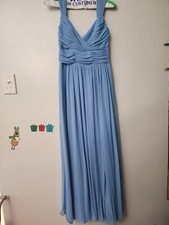 After Six Bridesmaid Dress Size 10 Windsor Blue *stain*