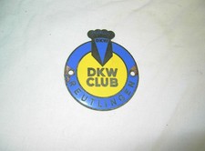 alte Plakette DKW Club Emaille original Motorrad Auto RT NZ SB 6x7 cm