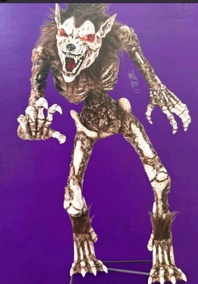 Lowes 3-Ft Motion Activated Growling Lighted Werewolf Halloween ...
