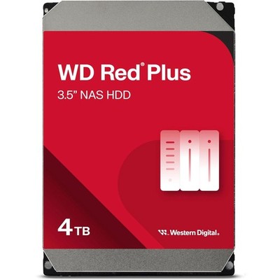 WD Red Plus WD40EFZZ 4 TB Hard Drive - 3.5'' - SATA - Conventional Magnetic