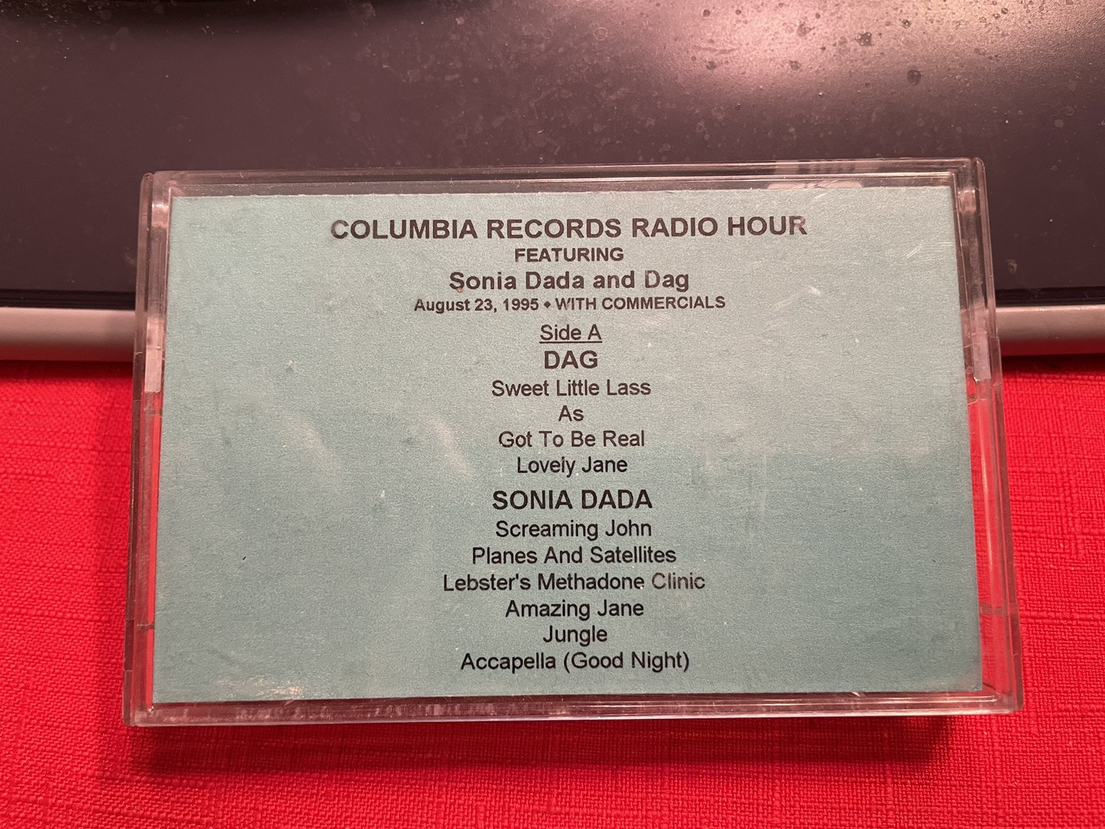Sonia Dada and Dag Columbia Records Radio Hour Promo. RARE Cassette 1995