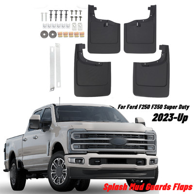 Full Set 4 Pieces For 23-24 F250 F350 Mud Flap Rock Fender Splash Guard