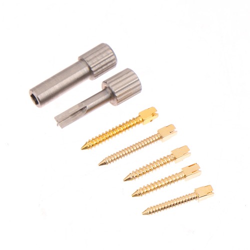 120pcs/box Dental Endo Conical Screw Post Root Canal Pins Thread Gold ...