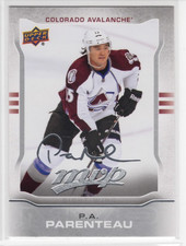 P.A. Parenteau 14-15 Upper Deck MVP Silver Script #146 Colorado Avalanche