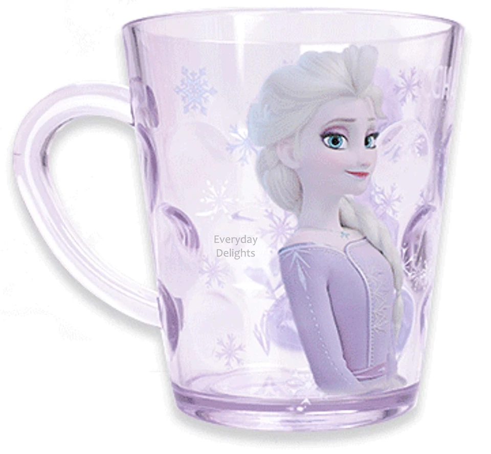 , Taza de plástico ABS duradera púrpura Frozen Queen Elsa Disney, 250 ml Foto 2 de 4