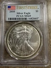 2010 American Silver Eagle PCGS MS69 First Strike