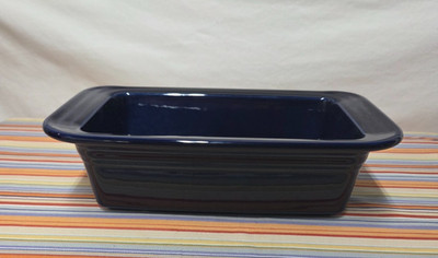 Fiesta Fiestaware Cobalt Blue Bread Loaf Pan Baker 46oz.