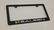 Yellow Saleen Carbon Fiber License Plate Frame 100% Real CF RACING