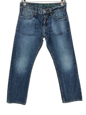 One Green Elephant Herren Sendai Regelmäßige Gerade Jeans Größe W33 L32