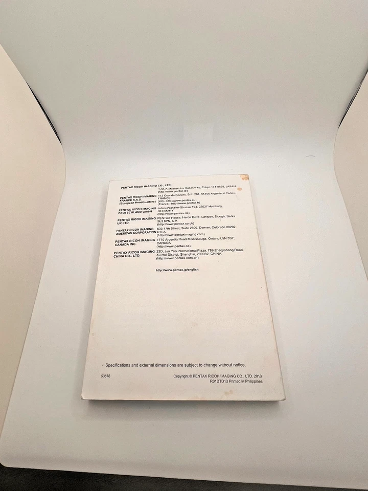 Pentax K-50 Operating Manual: 300 Pages & Protective Covers! - Image 2 of 2