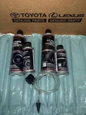 Toyota Genuine A/C Power Foam Evaporator Cleaner & Refresher Kit , 2 Set+1 Hose