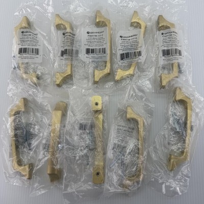 Lot 10 Brainerd Cabinet Drawer Pulls 3-3/4 Brushed Brass Gold P46411W-117-C NEW