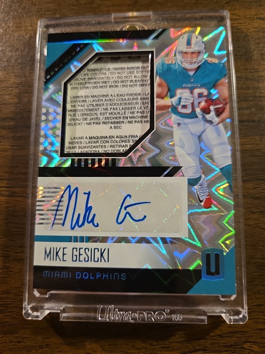 Mike Gesicki Panini Unparalleled Rookie Jersey Autographs #MG Tag 1/1