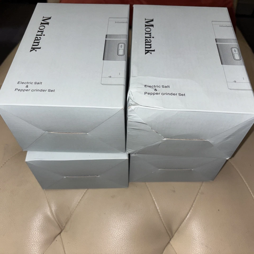 Lote de 4 Molinillos Eléctricos de Sal y Pimienta Juego Molinillo Automático con Recargable Foto 3 de 3